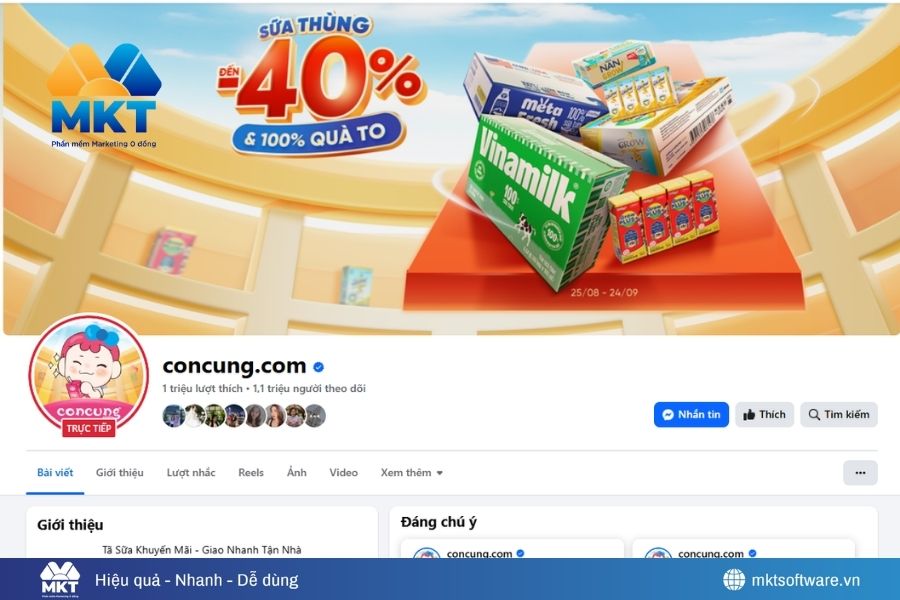 Hình ảnh minh họa về Fanpage bán hàng nổi tiếng