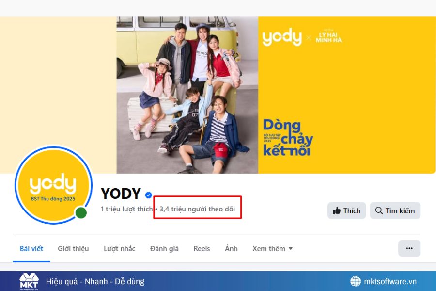 YODY - Fanpage bán hàng nổi tiếng với những câu chuyện cuốn hút