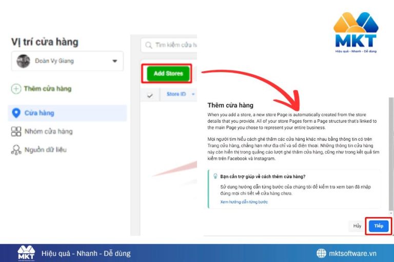 Điền đầy đủ thông tin