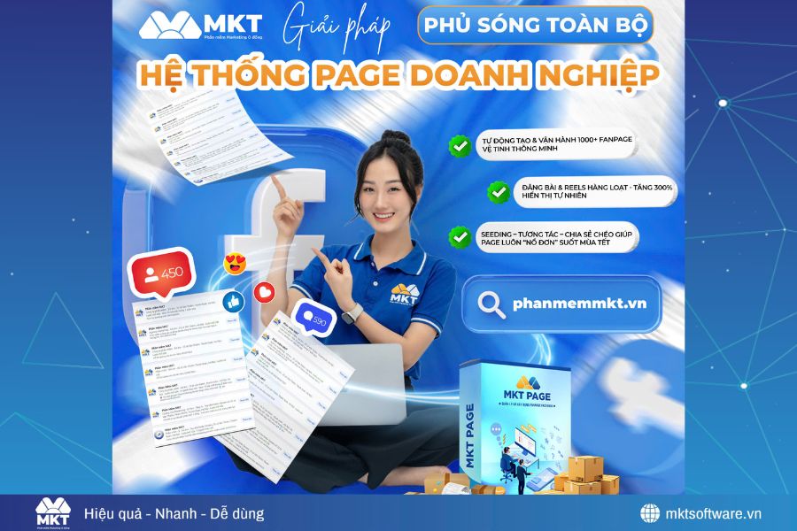 MKT Page – Giải pháp phủ sóng toàn bộ hệ thống page doanh nghiệp