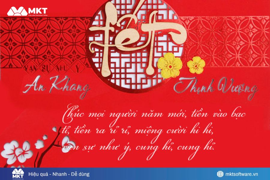 STT khai xuân hài hước, tạo không khí vui vẻ, tăng tương tác