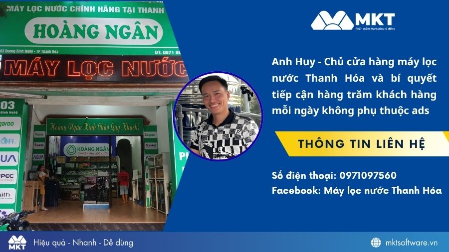Cách anh Huy tiếp cận hàng trăm khách mỗi ngày với phần mềm MKT UID, MKT Care