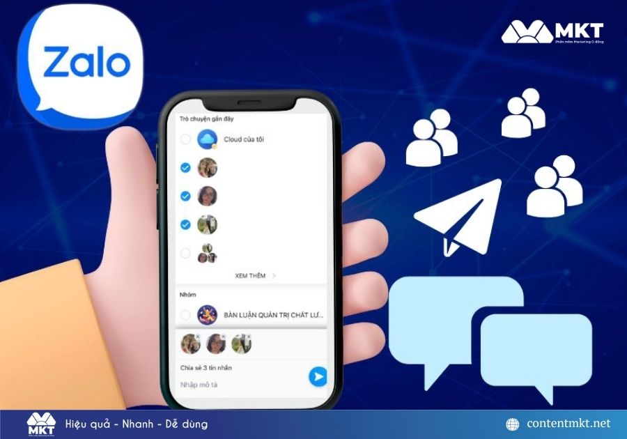 Cách gửi tin nhắn Zalo hàng loạt