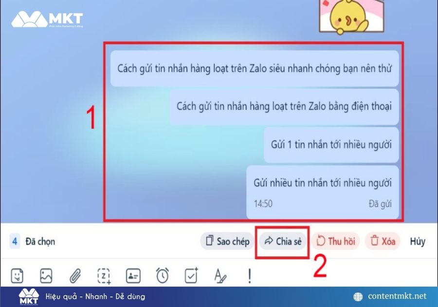 Cách gửi tin nhắn Zalo hàng loạt