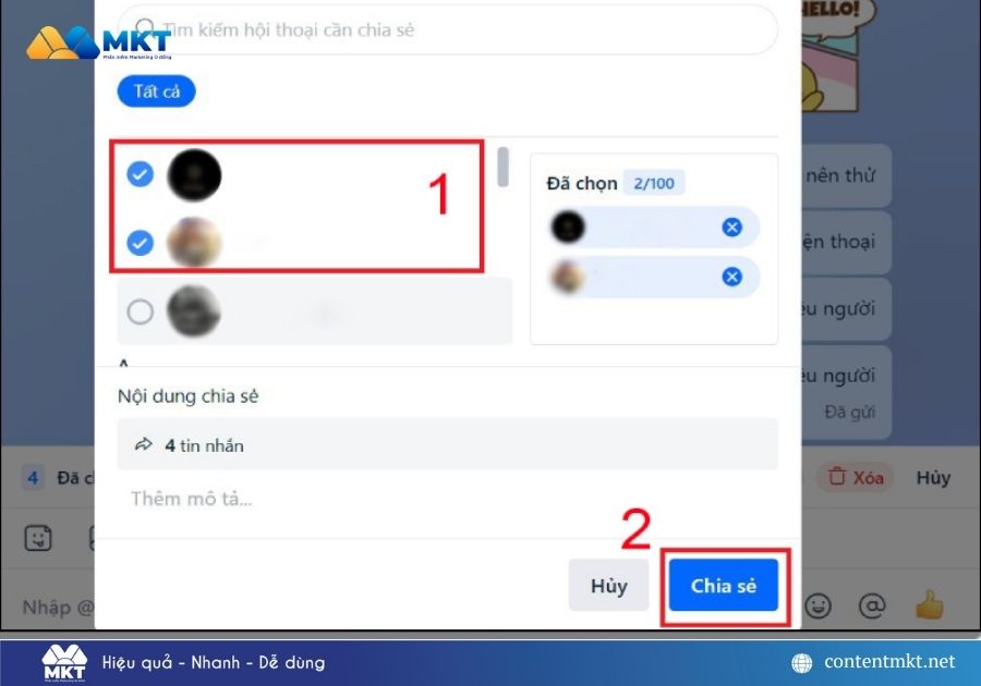 Cách gửi tin nhắn Zalo hàng loạt