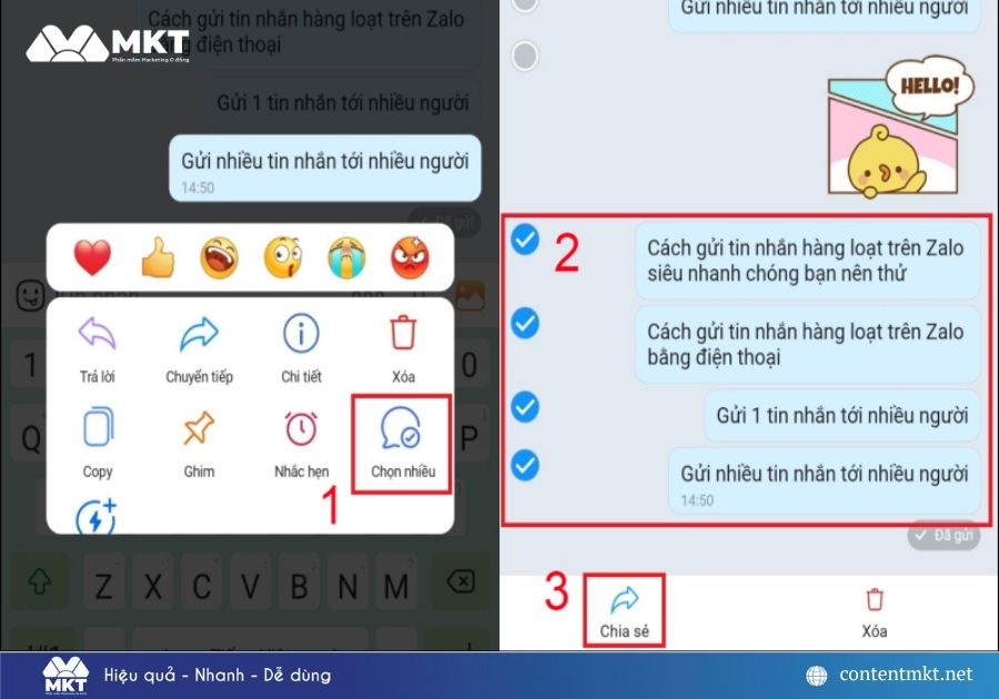 Cách gửi tin nhắn Zalo hàng loạt
