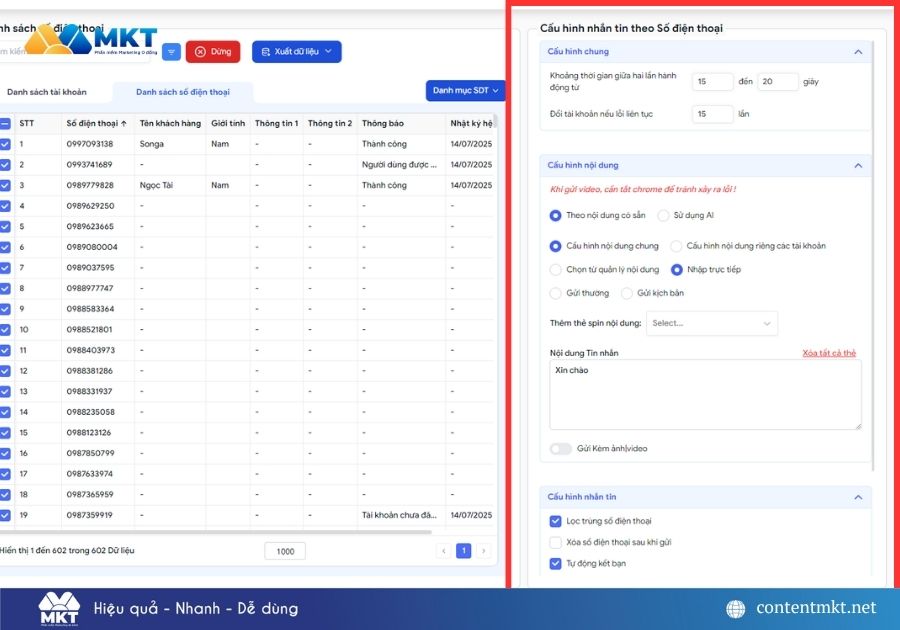 Cách gửi tin nhắn Zalo hàng loạt