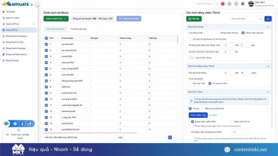Phần mềm MKT Affiliate