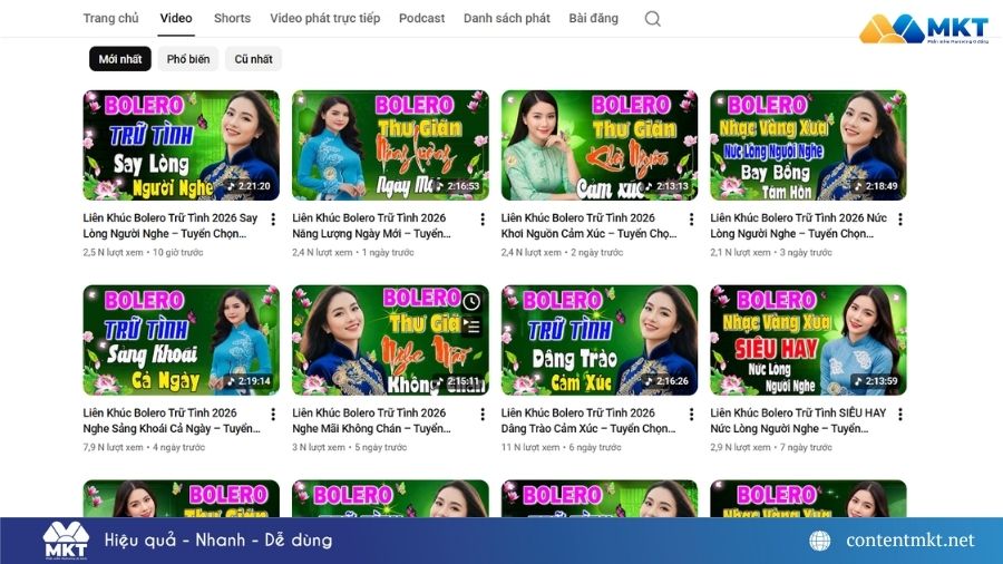 Tăng view kênh YouTube