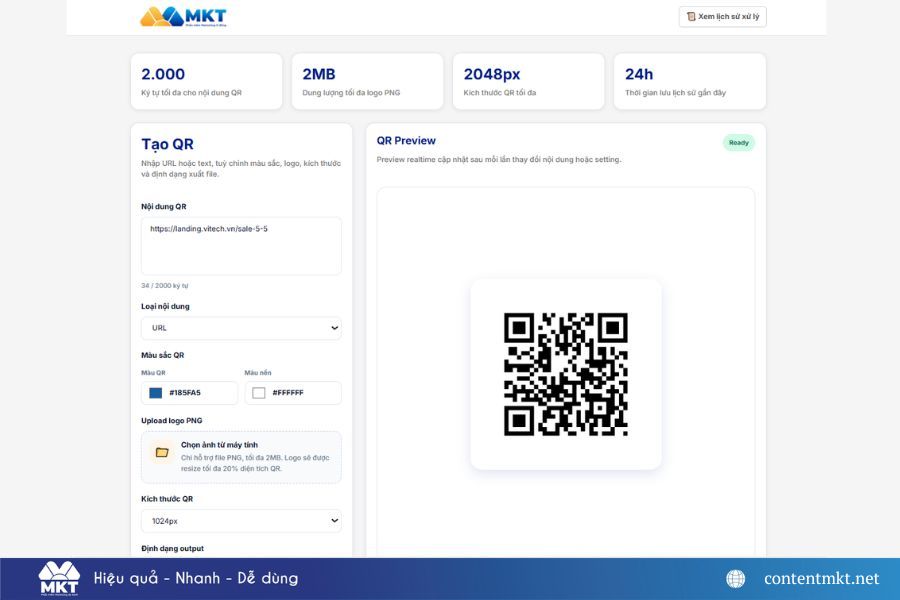 Tạo mã QR có logo